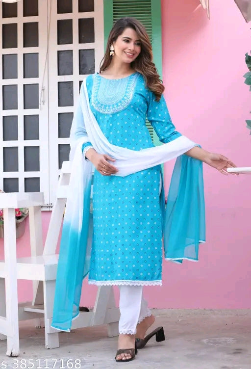 RAYON 3 PC SET FOR WOMAN FASHION