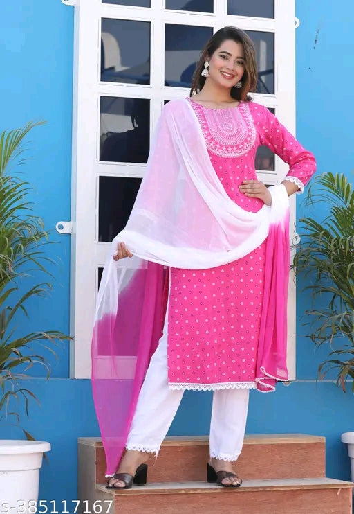 RAYON 3 PC SET FOR WOMAN FASHION