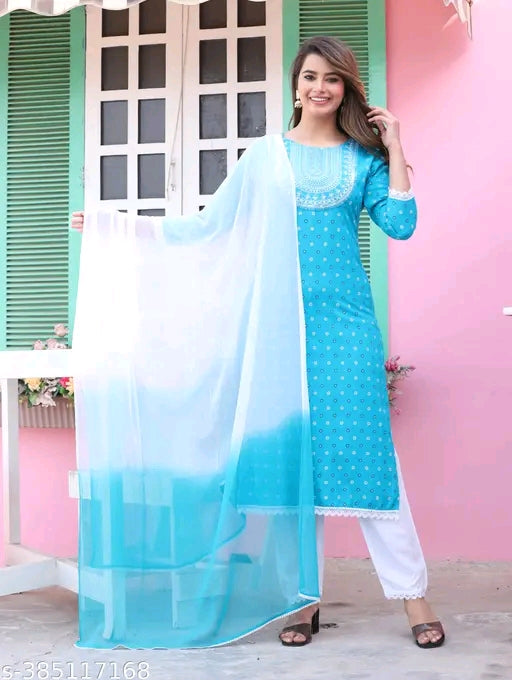 RAYON 3 PC SET FOR WOMAN FASHION