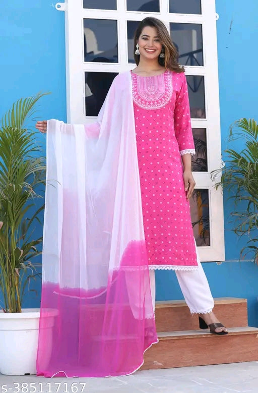 RAYON 3 PC SET FOR WOMAN FASHION